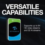 Seaagate Skyhawk AI 10 TB Video Internal Hard Drive HDD – 3.5 Inch SATA 6 Gb/s 256 MB Cache for DVR NVR Security Camera System with 3-Years Data Recovery Services ST10000VE001 - Image 3