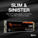 Seagate FireCuda 530R SSD 2TB Internal Solid State Drive - M.2 PCIe Gen4 ×4 NVMe 1.4, speeds up to 7400MB/s, 2400TBW, 1.8M MTBF with Rescue Services (ZP2000GM3A063) - Image 5