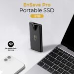 EVM Elite EnSave Pro External SSD 2TB with 2000 Mb/s Read & 1800 Write - Smallest Portable SSD - USB 3.2 Gen 2x2 USB-C - 10 Years Warranty (EPSSDPro/2T) - Image 4
