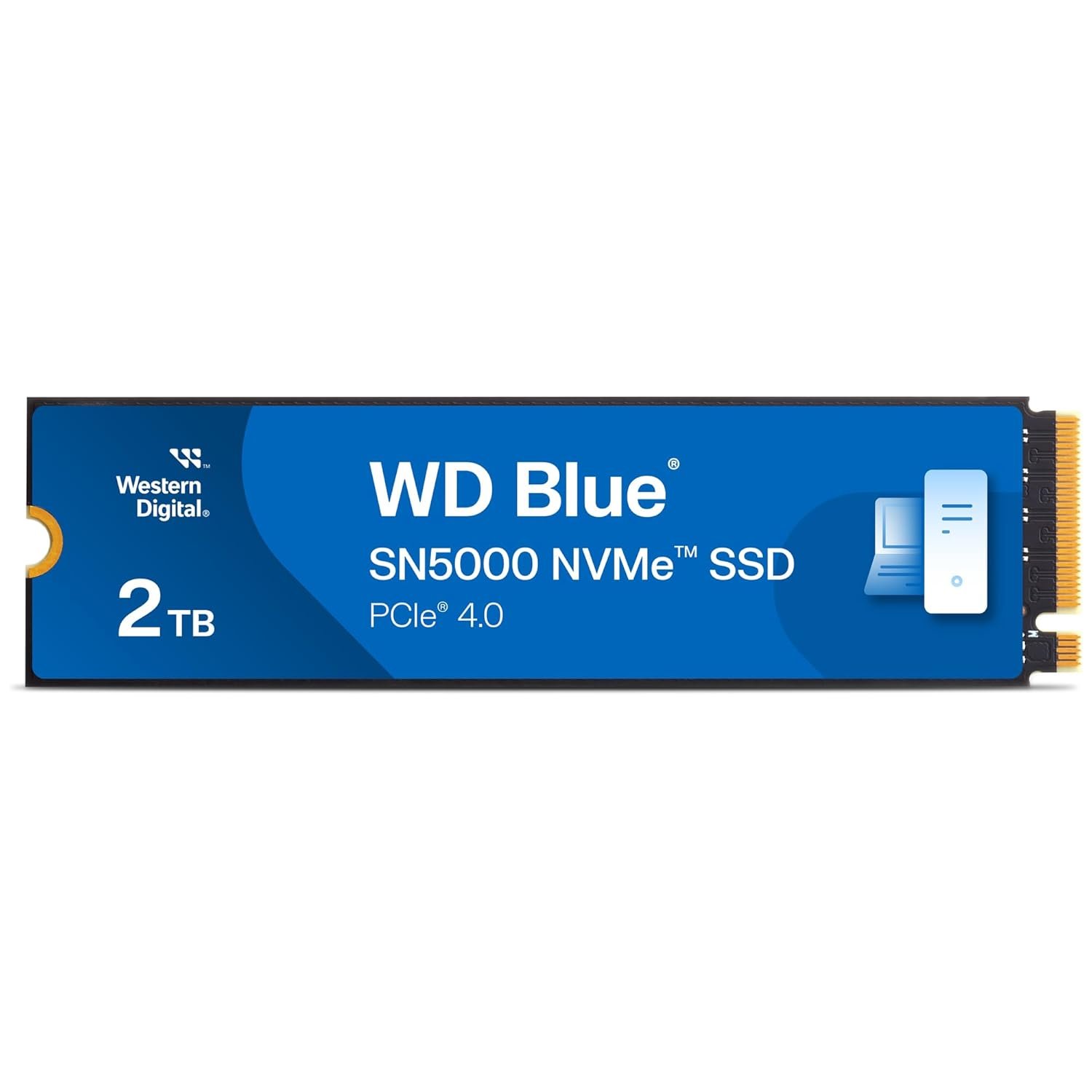 615QFa6C2UL._SL1500_ WD Blue 3D 2 TB Laptop Blue SATA III Internal Solid State Drive (SSD) (WDS200T2B0B) (Interface: SATA III, Form Factor: M.2) - Image 1