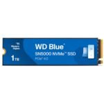 Western Digital WD Blue SN5000 NVMe 1TB, Upto 5150MB/s R, 4900MB/s W, 5Y Warranty, PCIe Gen 4 NVMe M.2 (2280), Gaming Storage, Internal Solid State Drive (SSD) (WDS100T4B0E)