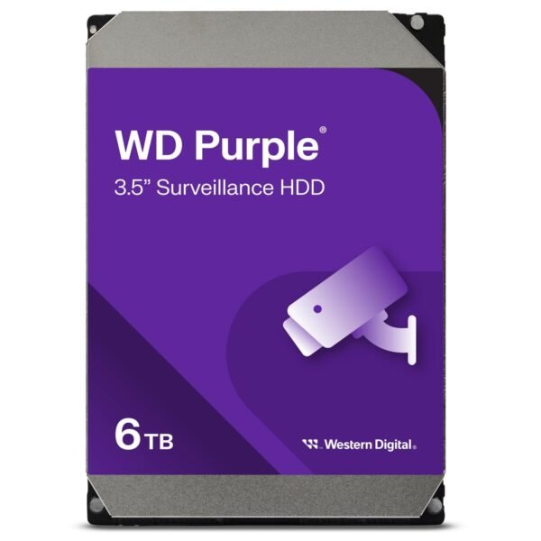 WD Purple Surveillance Hard Drive - 6TB