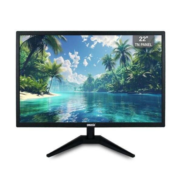 GEONIX 22 Inch PC Monitor | Full HD 1680 x 1050 Pixels | Display Output VGA & HDMI | with LED Back Light Technology |3 Years Warranty