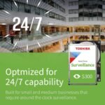 Toshiba S300 6TB Internal Surveillance Hard Drive, 3.5’’ SATA HDD, Supports up to 64 HD cameras at a 180TB/Year workload (HDWT860UZSVA) - Image 4