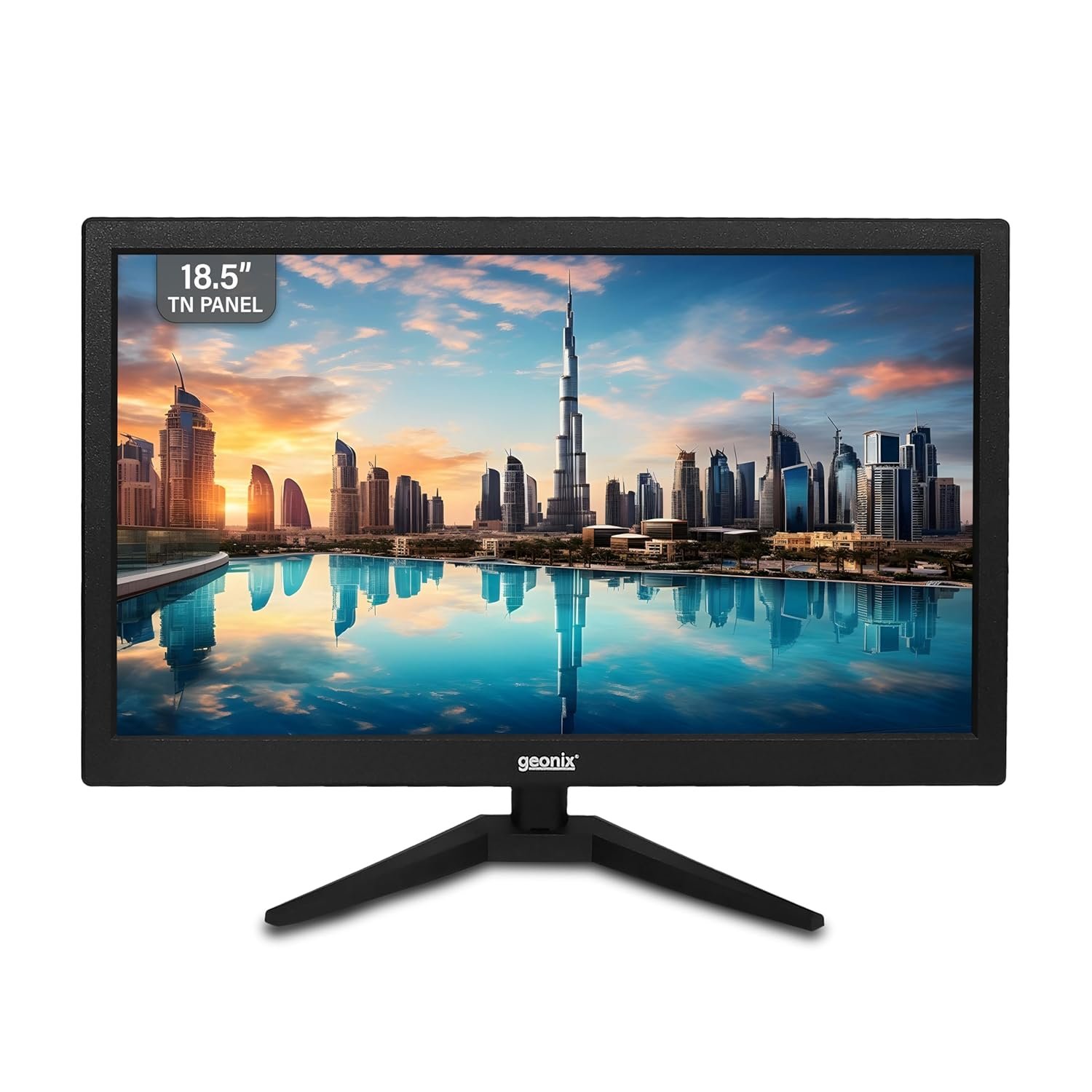 81Wsj+IfGEL._SL1500_ GEONIX PC Monitor (47 cm/18.5 Inch) | Resolution 1366 x 768 | Display Output-VGA & HDMI | LED Display | Power Consumption 21W (Max) | 3 Years Warranty - Image 1