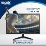 GEONIX PC Monitor (47 cm/18.5 Inch) | Resolution 1366 x 768 | Display Output-VGA & HDMI | LED Display | Power Consumption 21W (Max) | 3 Years Warranty - Image 6